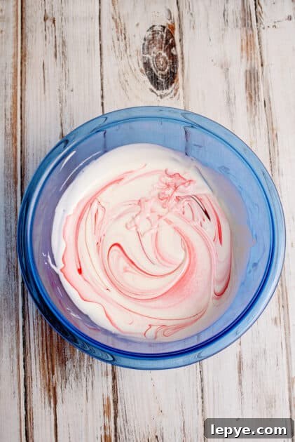 Mix ingredients together.