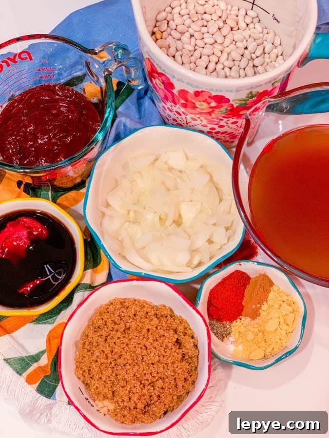 What ingredients do you need to make Southern soul food baked beans?