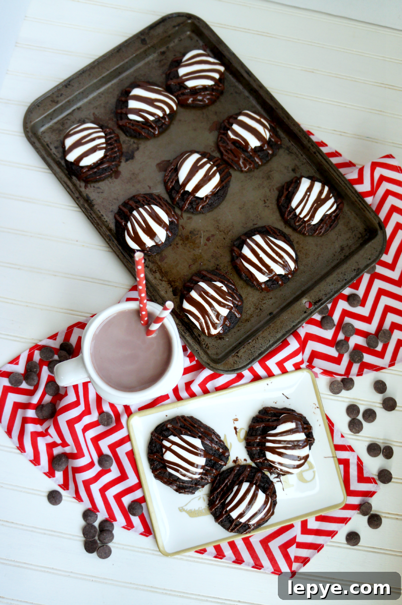 hot cocoa cookies | The Baking Fairy