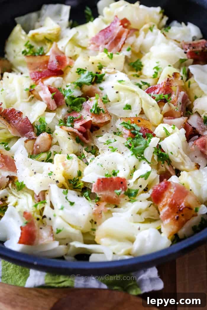 Fried Cabbage with Bacon