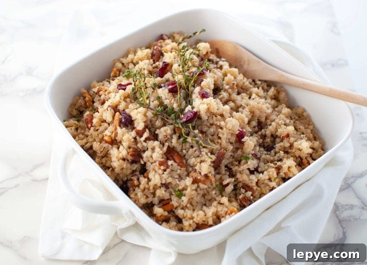 Cranberry Pecan Cauliflower Rice