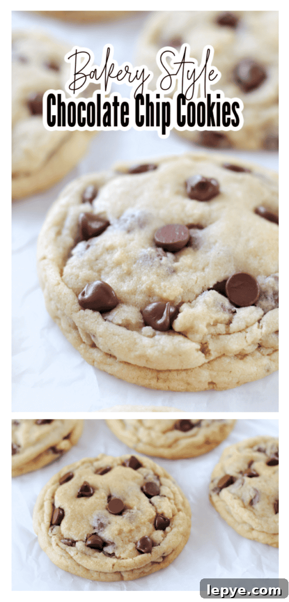 bakery style chocolate chips cookies
