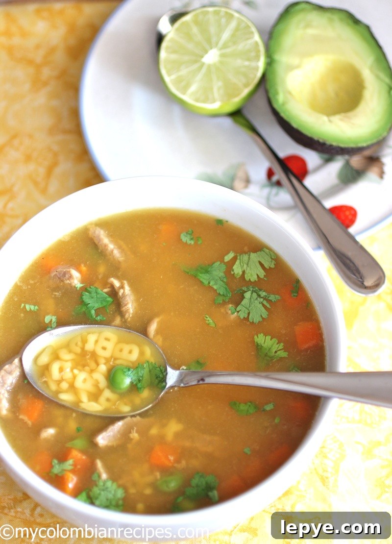 Sopa de Letras con Carne (Alphabet Soup)